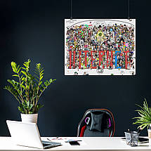 Плакат "Меми Інтернету 2006-2018, гумор, Internet Memes", 48×60см, фото 3