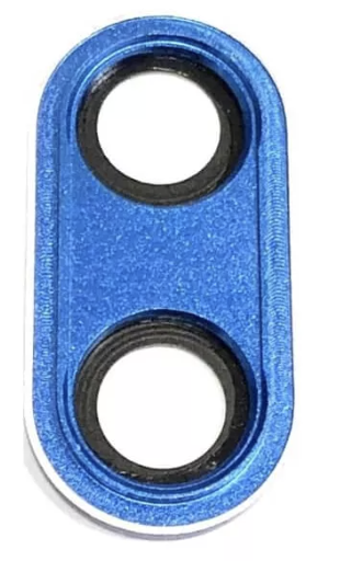 Скло камери для Honor 10, з рамкою синього кольору, Phantom Blue