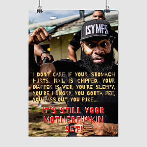 Плакат "Сі Ті Флетчер, бодібілдер, It's your f*king set! C.T. Fletcher", 60×43см