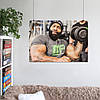 Плакат "Бодібілдер СіТі Флетчер з гантелей, C.T. Fletcher", 43×60см, фото 6