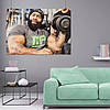 Плакат "Бодібілдер СіТі Флетчер з гантелей, C.T. Fletcher", 43×60см, фото 8