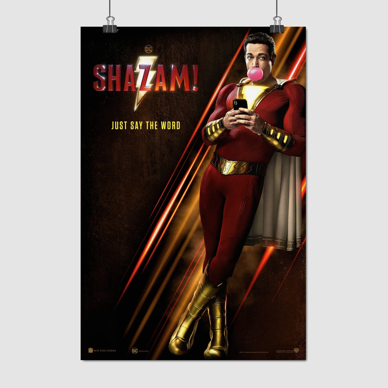 Плакат "Шазам, Shazam! (2019)", 60×41см