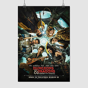 Плакат "Підземелля і дракони, Dungeons & Dragons: Honor Among Thieves (2023)", 60×41см