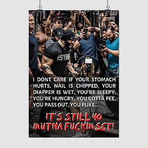 Плакат "Сі Ті Флетчер, бодібілдер, It's still your set! C.T.Fletcher", 60×43см