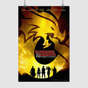 Плакат "Підземелля і дракони, Dungeons & Dragons: Honor Among Thieves (2023)", 60×41см