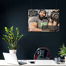 Плакат "Сі Ті Флетчер, бодібілдер, "What did you just said, b*tch?! C.T.Fletcher", 43×60см, фото 4