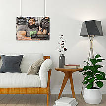 Плакат "Сі Ті Флетчер, бодібілдер, "What did you just said, b*tch?! C.T.Fletcher", 43×60см, фото 5