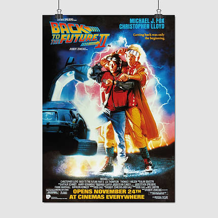 Плакат "Назад у майбутнє Ⅱ, Back to the future Ⅱ", 60×43см, фото 1