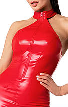 Плаття Noir Handmade F354 Red powerwetlook dress — XXL, фото 5