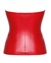 Корсет Noir Handmade F355 Red powerwetlook corset - M, фото 6