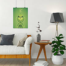 Плакат "Грінч з хитрою посмішкою, Grinch (2018)", 60×43см, фото 5