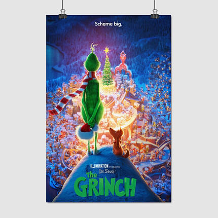 Плакат "Грінч і Макс дивляться на місто, Grinch (2018)", 60×40см, фото 1