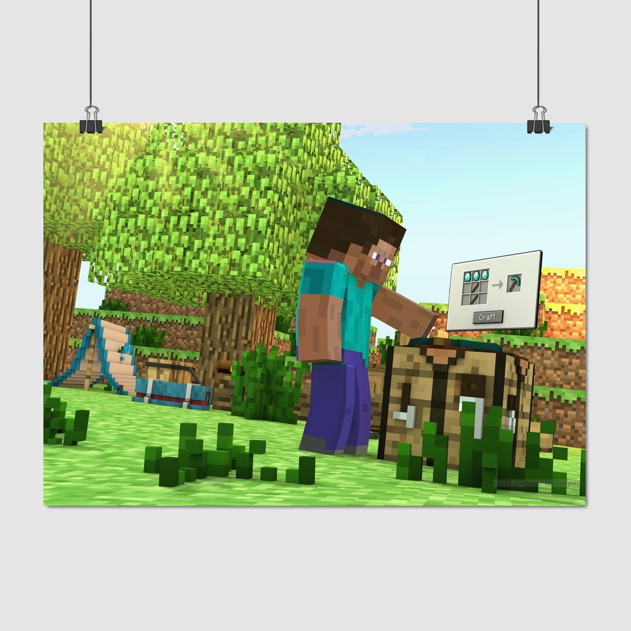 Плакат "Minecraft, реместний момент, Minecraft", 43×60см