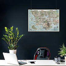 Плакат "Карта Фаеруна (рус), Забуті Королівства, Dungeon&Dragons, Faerun", 60×85см, фото 3