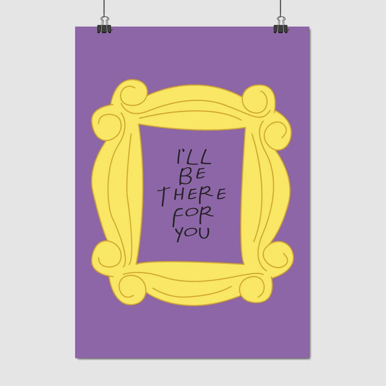 Плакат "Друзі, Friends, I'll Be There for You", 60×43см