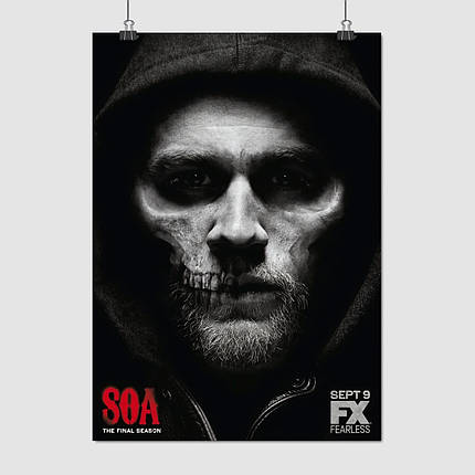 Плакат "Сини Анархії, Sons Of Anarchy, SoA", 60×43см, фото 1