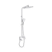 Душова система універсальна Qtap Swan Cascada на три споживача (з виливом) QTSWA111CRW45570 Chrome/White