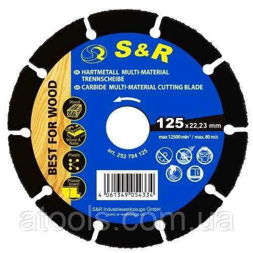 Диск пильний S&R Multi-Material 125x22.23х2.2 мм (252784125)