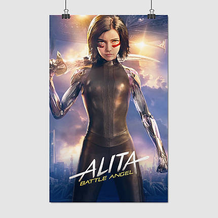Плакат "Аліта: Бойовий ангел, Alita Battle Angel (2018)", 60×38см, фото 1