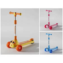 Самокат MINI 3-х кол. SC2425 колеса PU світло заднє пластик 3 кольори в пакеті