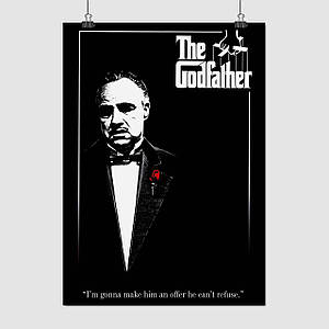 Плакат "Хрещений батько, The Godfather (1972)", 60×43см