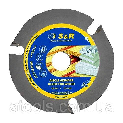 Диск пильний універсальний S&R Multi Cut 125x22.2x3z (243003125)