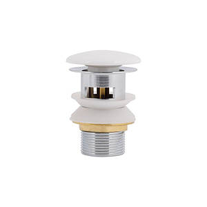 Qtap Pop-up Донний клапан для біде 110x70x70 мм, White з переливом QT052PU43055