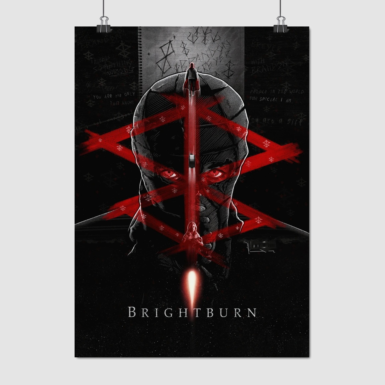 Плакат "Брайтбьорн, Brightburn (2019)", 60×43см