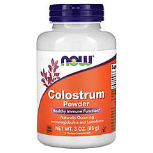 Колострум (лактоферин), Colostrum, Now Foods, порошок, 85 грам