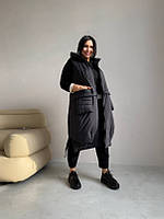 Стильний жіночій  подовжений демісезонний жилет ''Іоланта''