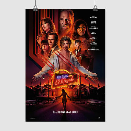 Плакат "Погані часи у готелі Ель Рояль, Bad Times at the El Royale (2018)", 60×43см, фото 1