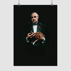 Плакат "Хрещений батько, The Godfather", 60×43см