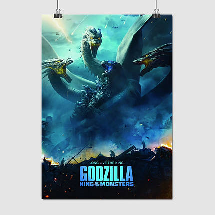 Плакат "Годзілла та кайдзю Гідора, Godzilla 2 (2019)", 60×43см, фото 1