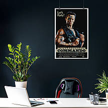 Плакат "Командо, Арнольд Шварценеггер, Commando (1985)", 60×40см, фото 4