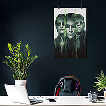 Плакат "Матриця, Нео, Трініті, Морфеус, колаж, Matrix", 60×39см, фото 3