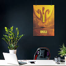 Плакат "Ґодзілла, кайдзю Гідора, King Ghidorah, Godzilla 2 (2019)", 60×41см, фото 4