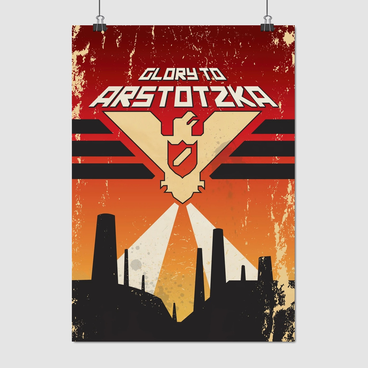 Плакат "Документи, будь ласка, Papers, Please", 60×42см