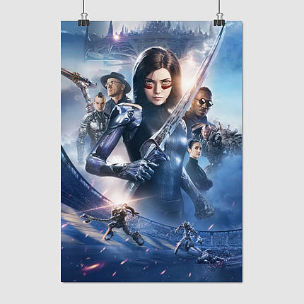Плакат "Аліта: Бойовий ангел, Alita Battle Angel (2018)", 60×42см, фото 1