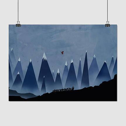 Плакат "Хоббіт, гноми та Ґандальф, Hobbit, Lord Of The Rings", 43×60см, фото 1