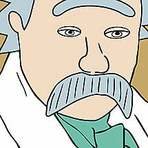 Плакат "Тарас Шевченко у ролі Ріка Санчеса", 60×60см, фото 2