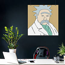 Плакат "Тарас Шевченко у ролі Ріка Санчеса", 60×60см, фото 3