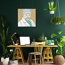 Плакат "Тарас Шевченко у ролі Ріка Санчеса", 60×60см, фото 5