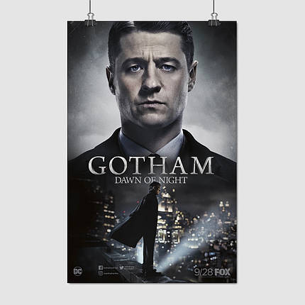 Плакат "Ґотем, Gotham", 60×39см, фото 1