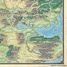 Плакат "Узбережжя Мечів, Фаєрун, Забуті Королівства, Dungeon&Dragons, Faerun", 39×60см, фото 2