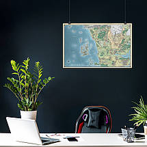 Плакат "Узбережжя Мечів, Фаєрун, Забуті Королівства, Dungeon&Dragons, Faerun", 39×60см, фото 3