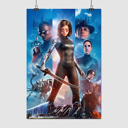 Плакат "Аліта: Бойовий ангел, Alita Battle Angel (2018)", 60×41см, фото 1