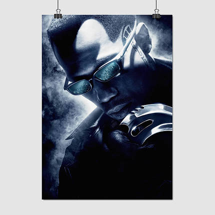 Плакат "Блейд, Уеслі Снайпс з ножем, Blade (1998)", 60×43см, фото 1