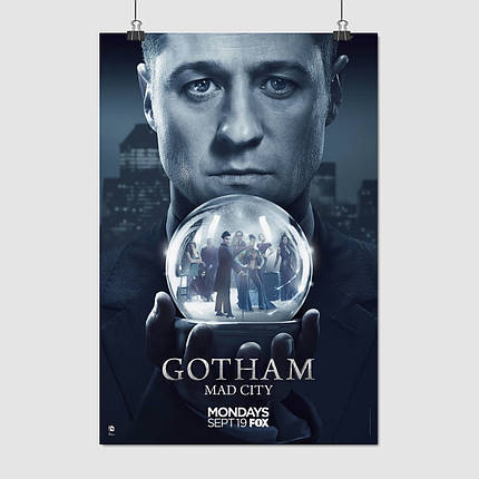 Плакат "Ґотем, Gotham", 60×41см, фото 1
