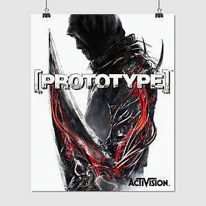 Плакат "Прототип, Алекс Мерсер, Prototype", 60×49см