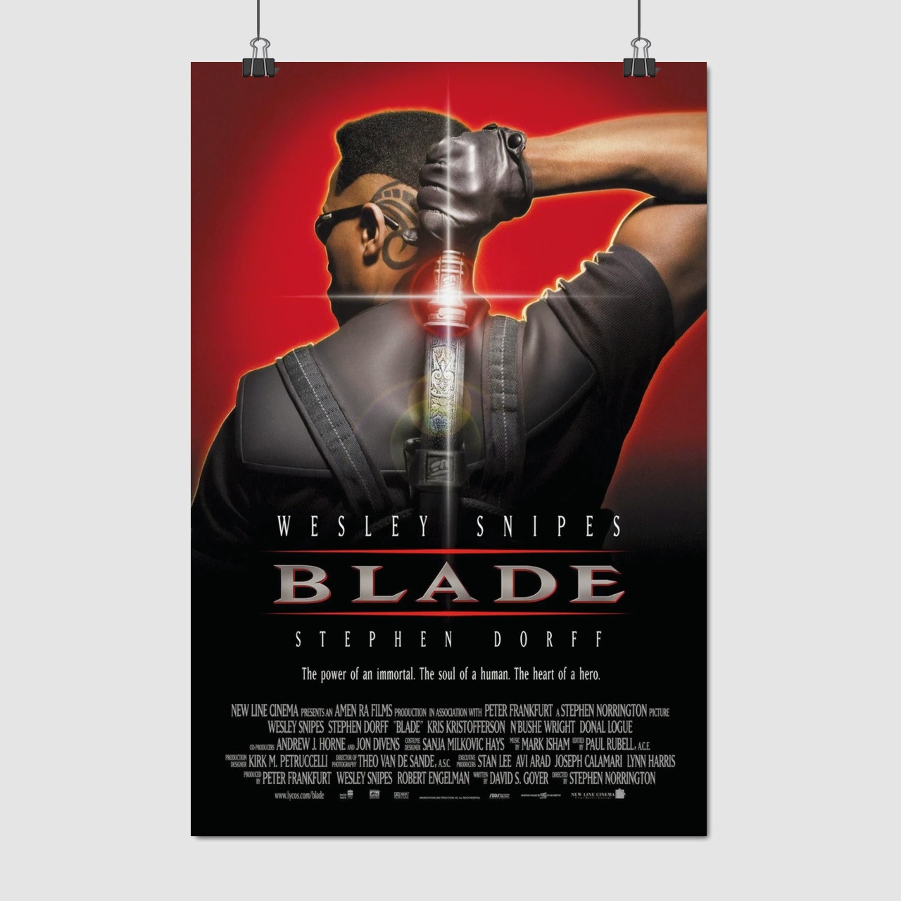 Плакат "Блейд, Blade (1998)", 60×40см